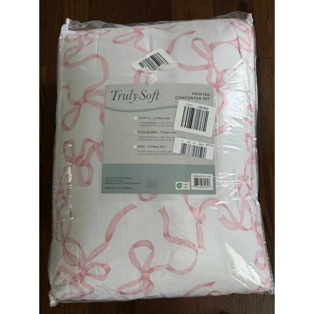 Truly Soft Full/Queen 3pc Set Printed Comforter Set